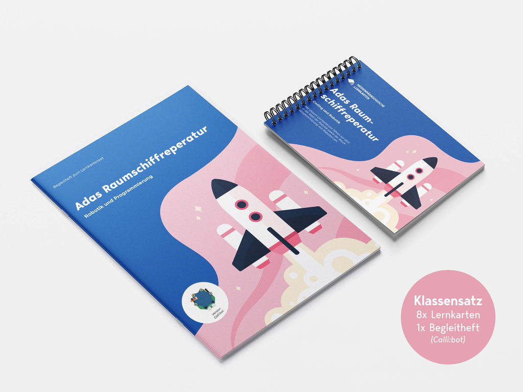 Klassensatz | Adas Raumschiffreparatur - Callibot | Lernkarten & Begleitheft