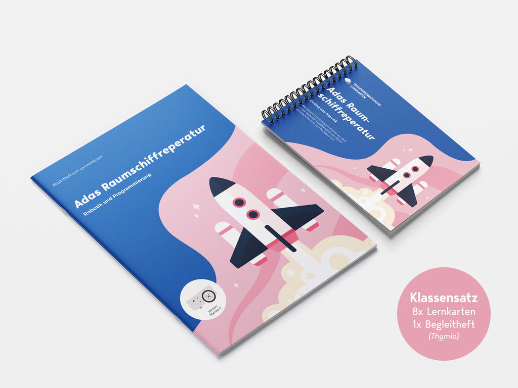 Klassensatz | Adas Raumschiffreparatur - Thymio | Lernkarten & Begleitheft